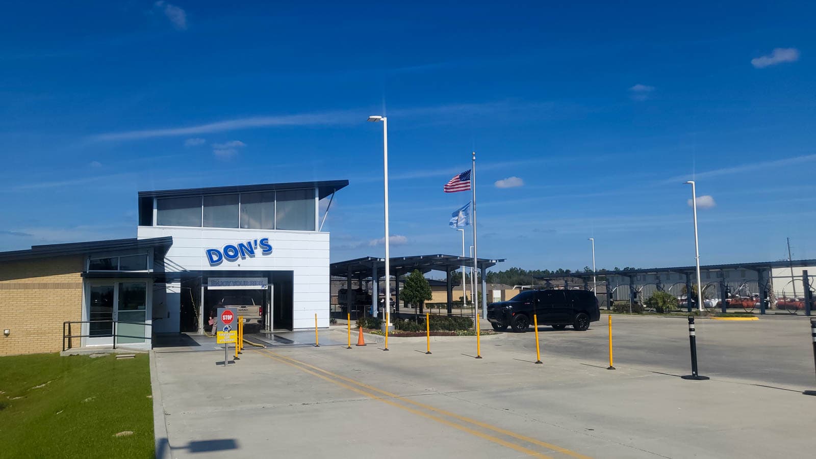 Don's McNeese Street wash from the road